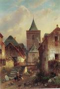 European city landscape, street landsacpe, construction, frontstore, building and architecture. 105 unknow artist